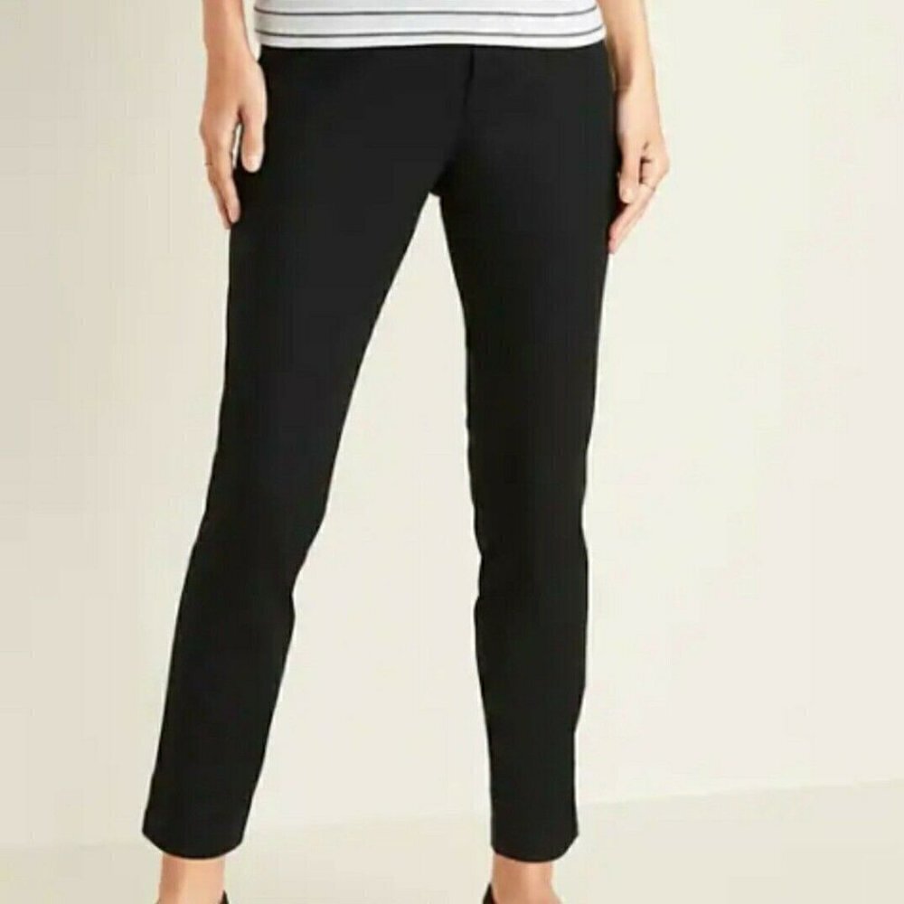 Old Navy Maternity Size 12 Full Panel Harper Black Stretch Career Pants
